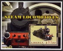 Liberia 2005 Steam Locomotives #03 perf m/sheet fine cto used