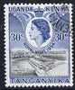 Kenya, Uganda & Tanganyika 1954 Royal Visit (Owen Falls Dam) 30c cds used, SG 166