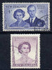 New Zealand 1953 Royal Visit perf set of 2 cds used, SG 721-22