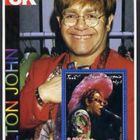 Somalia 2002 Rock Legends - Elton John perf s/sheet unmounted mint