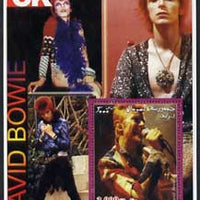 Somalia 2002 Rock Legends - David Bowie perf s/sheet unmounted mint