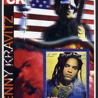 Somalia 2002 Rock Legends - Lenny Kravitz perf s/sheet unmounted mint