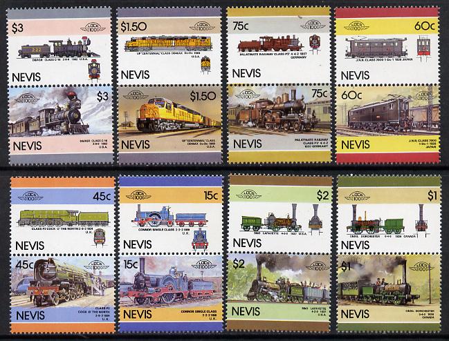 Nevis 1986 Locomotives #6 (Leaders of the World) set of 16 unmounted mint SG 427-42