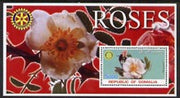 Somalia 2002 Roses #1 perf s/sheet (with Rotary Logo) fine unmounted mint