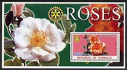 Somalia 2002 Roses #2 perf s/sheet (with Rotary Logo) fine unmounted mint