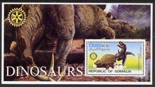 Somalia 2002 Dinosaurs perf s/sheet #3 (with Rotary Logo) fine unmounted mint