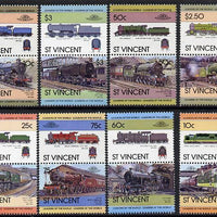 St Vincent 1983 Locomotives #1 (Leaders of the World) set of 16 unmounted mint as SG 744-59