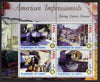 Guinea - Conakry 2003 American Impressionists - Zaring Louise Eleanor perf sheetlet containing set of 4 values each with Rotary Logo unmounted mint