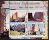 Guinea - Conakry 2003 American Impressionists - Edgar Alwin Payne perf sheetlet containing set of 4 values each with Rotary Logo unmounted mint