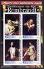 Ivory Coast 2003 Art of the Modern Age - Paintings by Rembrandt imperf sheetlet containing 4 values unmounted mint