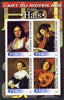 Ivory Coast 2003 Art of the Modern Age - Paintings by Frans Hals imperf sheetlet containing 4 values unmounted mint
