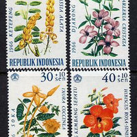 Indonesia 1966 Flowers set of 4 unmounted mint SG 1108-11*