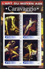 Ivory Coast 2003 Art of the Modern Age - Paintings by Caravaggio imperf sheetlet containing 4 values unmounted mint
