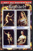 Ivory Coast 2003 Art of the Modern Age - Paintings by Raphael perf sheetlet containing 4 values unmounted mint