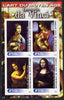 Ivory Coast 2003 Art of the Modern Age - Paintings by Leonardo da Vinci imperf sheetlet containing 4 values unmounted mint