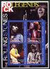 Somalia 2002 Rock Legends - Rolling Stones imperf sheetlet containing set of 4 values unmounted mint