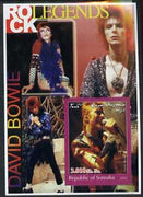 Somalia 2002 Rock Legends - David Bowie imperf s/sheet unmounted mint