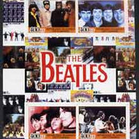Comoro Islands 2004 The Beatles imperf sheetlet containing 4 values unmounted mint