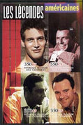 Comoro Islands 2004 Legends #04 imperf sheetlet containing 4 values Paul Newman, Frank Sinatra, Sean Connery & Jack Lemmon unmounted mint