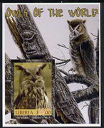 Liberia 2005 Owls of the World #01 perf m/sheet fine cto used