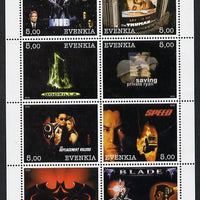 Evenkia Republic 2000 Action Movies perf sheetlet containing 8 values unmounted mint