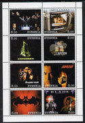 Evenkia Republic 2000 Action Movies perf sheetlet containing 8 values unmounted mint