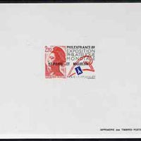 St Pierre & Miquelon 1988 PhilexFrance 89 Stamp Exhibition deluxe proof sheet in issued colours unmounted mint, SG 603