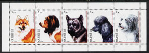 Marij El Republic 2000 Dogs perf sheetlet containing 5 values unmounted mint