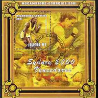 Mozambique 2001 Sydney Olympics perf s/sheet #2 showing Serena Williams (Tennis) cto used