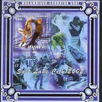 Mozambique 2001 Salt Lake Winter Olympics perf s/sheet #2 showing Torvill & Dean (Ice Dance) fine cto used