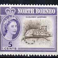 North Borneo 1961 Clouded Leopard 5c (from def set) unmounted mint, SG 393