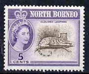 North Borneo 1961 Clouded Leopard 5c (from def set) unmounted mint, SG 393