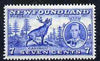 Newfoundland 1937 KG6 Coronation 7c Reindeer line perf 14 unmounted mint, SG 259