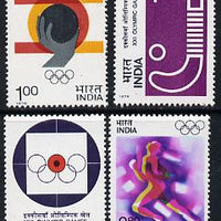 India 1976 Olympic Games (Montreal) set of 4 (Shooting, Shot, Hockey & Sprinting) unmounted mint SG 814-17