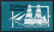 Falkland Islands 1978 Mailships £1 booklet (blue-green cover showing Hebe & Darwin) complete and pristine, SG SB2