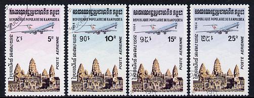 Kampuchea 1984 Air set of 4 fine used (SG 504-7)