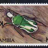 Zambia 1991 Surcharged 2k on 5k Beetle with error surcharge inverted unmounted mint SG 674var