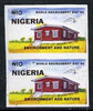 Nigeria 1993 World Environment Day 10n Rural House imperf pair unmounted mint, SG 658var