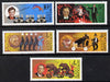 Russia 1989 Soviet Circus set of 5 (Bears on Motor cycles, Clowns, Seals, etc) unmounted mint, SG 6030-34, Mi 5984-88*
