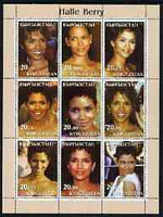 Kyrgyzstan 2003 Halle Berry perf sheetlet containing 9 values unmounted mint