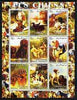 Somalia 2003 Paintings of Dogs #1 perf sheetlet containing 9 values unmounted mint (vertical format)
