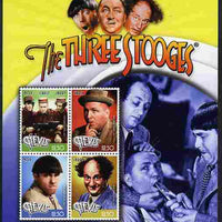 Nevis 2009 The Three Stooges perf sheetlet containing 4 values unmounted mint