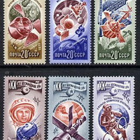 Russia 1977 Space Exploration 20th Anniversary set of 6 unmounted mint, SG 4690-95, Mi 4648-53*
