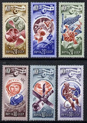 Russia 1977 Space Exploration 20th Anniversary set of 6 unmounted mint, SG 4690-95, Mi 4648-53*