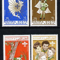 Aden - Mahra 1967 Scouts perf set of 4 unmounted mint, Mi 12-15A