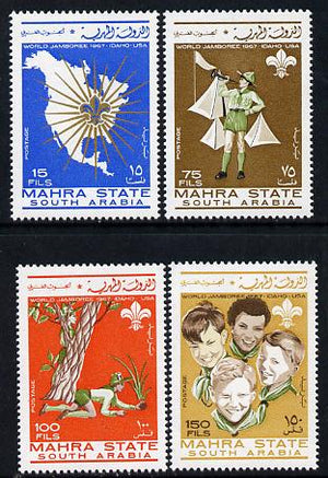 Aden - Mahra 1967 Scouts perf set of 4 unmounted mint, Mi 12-15A