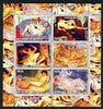 Benin 2003 Nudes in Art #08 perf sheetlet containing 6 values unmounted mint (works by Valadon x 2, Wiertz, Renoir & Frieseke x 2)