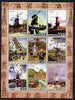 Benin 2003 Paintings of Windmills #03 perf sheetlet containing 9 values unmounted mint