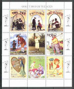Turkmenistan 1999 Golf Through the Ages perf sheetlet containing set of 9 values unmounted mint