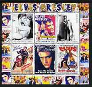 Benin 2003 Elvis Presley Film Posters perf sheetlet containing 6 values unmounted mint
